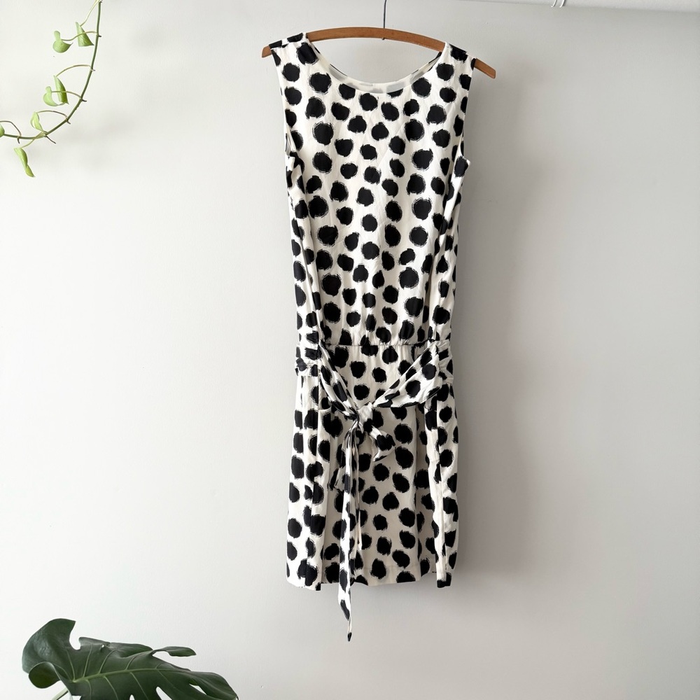 Theory Luxe Ikat Dot Dress Size 38